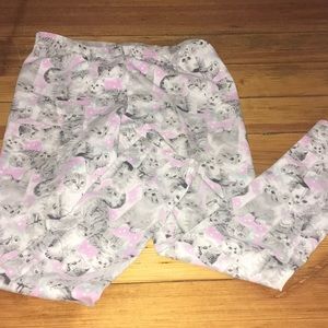 Cat design girls leggings